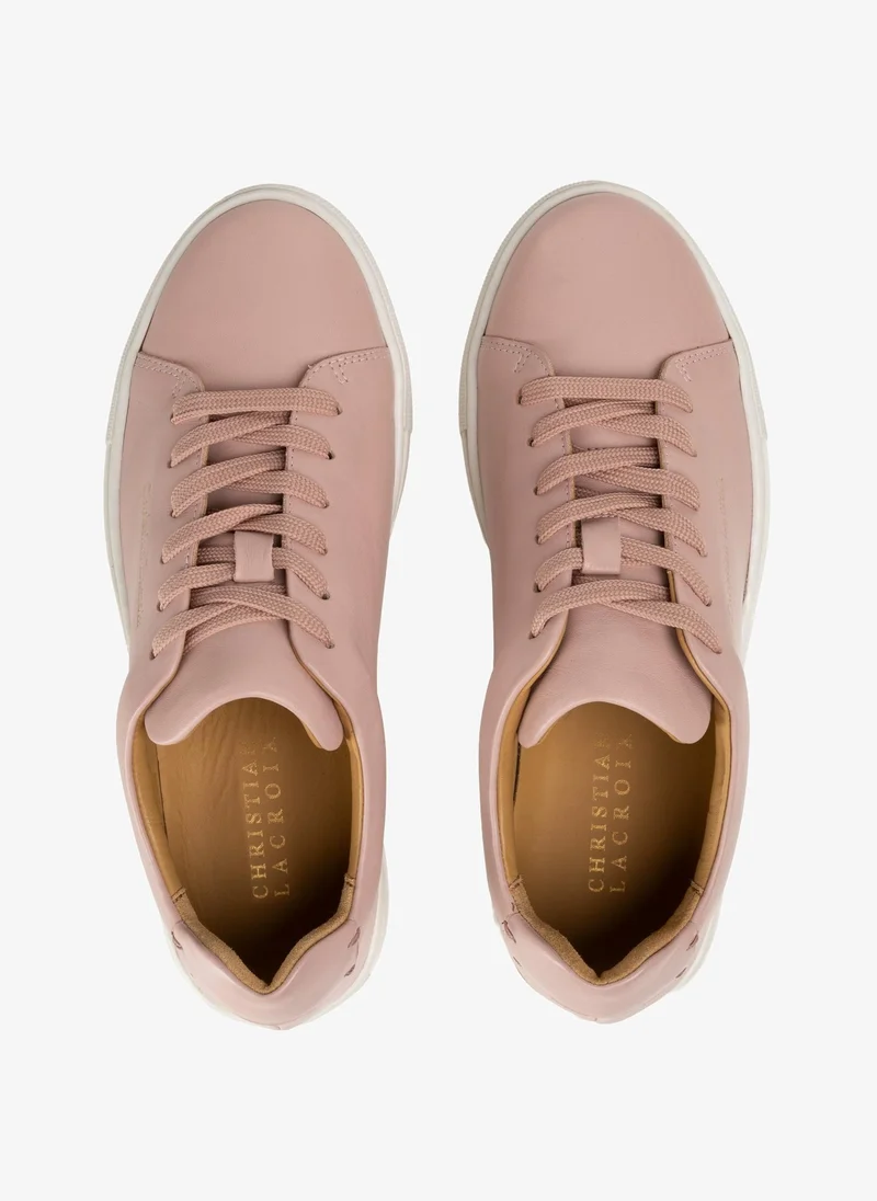 Christian Lacroix Christian Lacroix Women's Leather Minimalist Sneakers - Pink