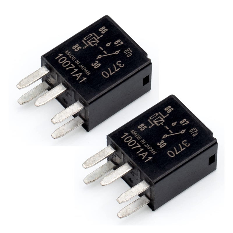 HOPUT 2pcs G8V-RH-1C7T-R-DC12 - Power Relay, 12vdc 278002822 7866 D1780C 301-1C-C-R1-U01 GM Original Equipment Black Multi-Purpose Relay Fuel Pump Relay - Image 1