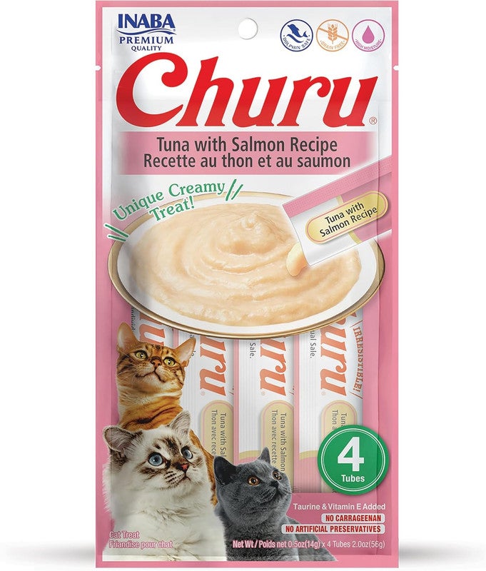 INABA CHURU TUNA WITH SALMON 56 g/4 sticks per pack