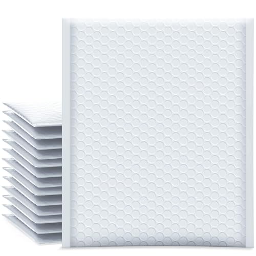 UCGOU Bubble Mailers 8.5x12 Inch White 25 Pack Usable Size 8.5x11 Poly Padded Envelopes #2 Medium Mailing Opaque Packaging Postal Self Seal Waterproof Boutique Shipping Bags for Clothes Makeup - Image 1