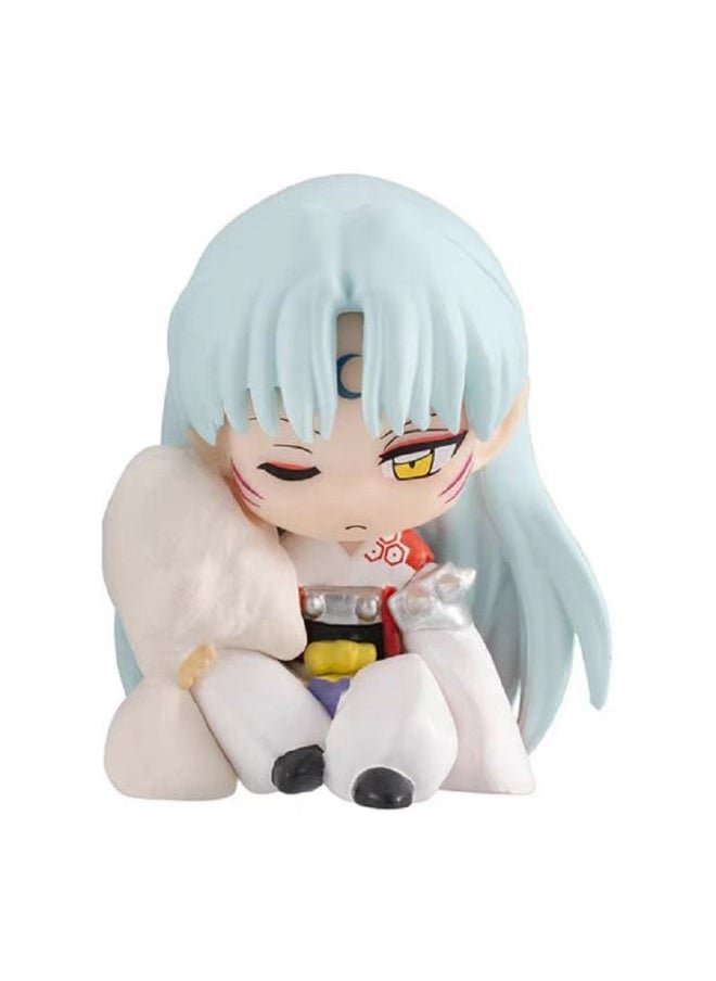 null - Bandai Inuyasha Sleep Modeling Ornaments Genuine Japanese Gashapon Q Edition Hand-held Sesshomaru Seven Treasures Doll-Specifications:55mm Gashapon/piece, 30 Pieces/bag, Please Take Photos In Multiples Of 30 - Image 1