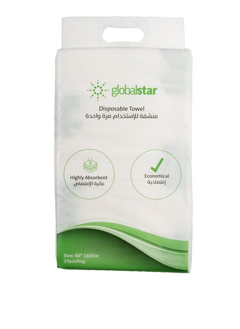 Global Star Single Use 80*160 Pads, 25 Pieces