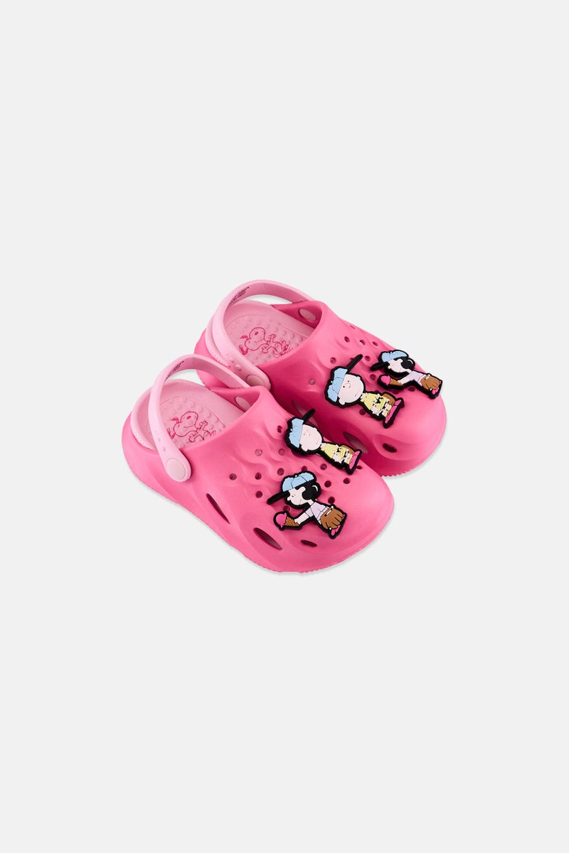 Peanuts Toddlers Girl Peanuts Slingback Clogs, Pink - Image 4