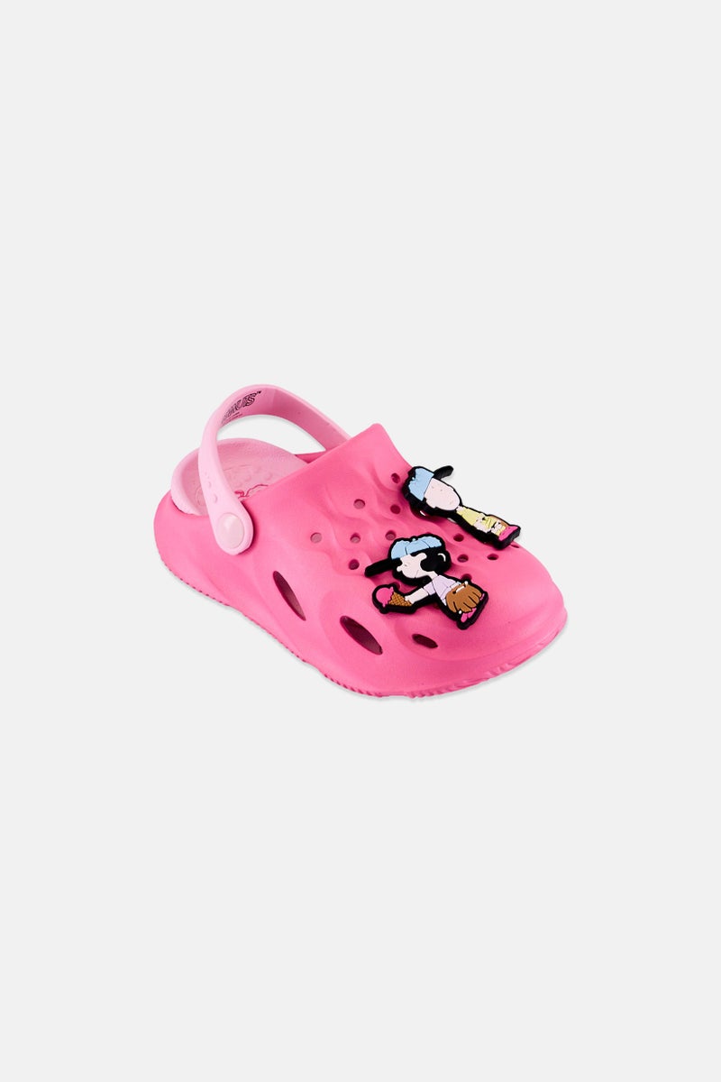 Peanuts Toddlers Girl Peanuts Slingback Clogs, Pink - Image 1