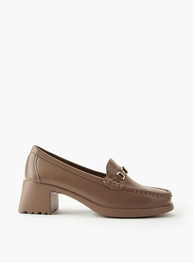 Women Block Heel Loafers