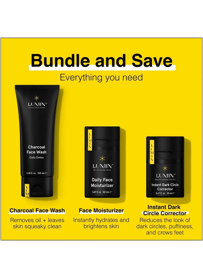 LUMIN - Skin Care Set Routine For Men Burnout Buster Trio Men'S Facial Care Kit Men'S Skincare Routine For Dry Skin & Dark Circles 2 Month Supply - Image 1