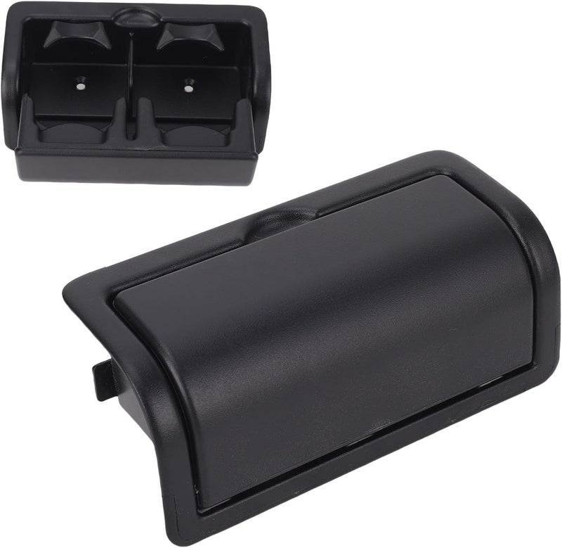 Asixxsix Rear Cup Holder, Stable Structure Prevents Spills Easy Access Console Cup Holder Assembly with Part Number for QX56 2012 2013 QX80 2014 2018 Armada 2017 2019 (Black) - Image 2