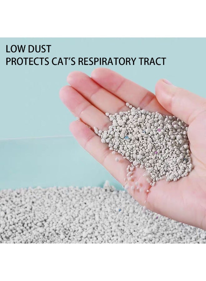 Bentonite Cat Litter 10L Low Dust Fast Clumping with Fresh Scented Ultra Absorbent Cover Odorous Kitty Litter - Image 4
