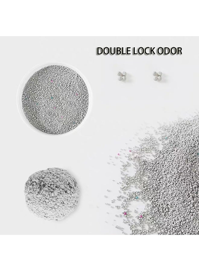 Bentonite Cat Litter 10L Low Dust Fast Clumping with Fresh Scented Ultra Absorbent Cover Odorous Kitty Litter - Image 3