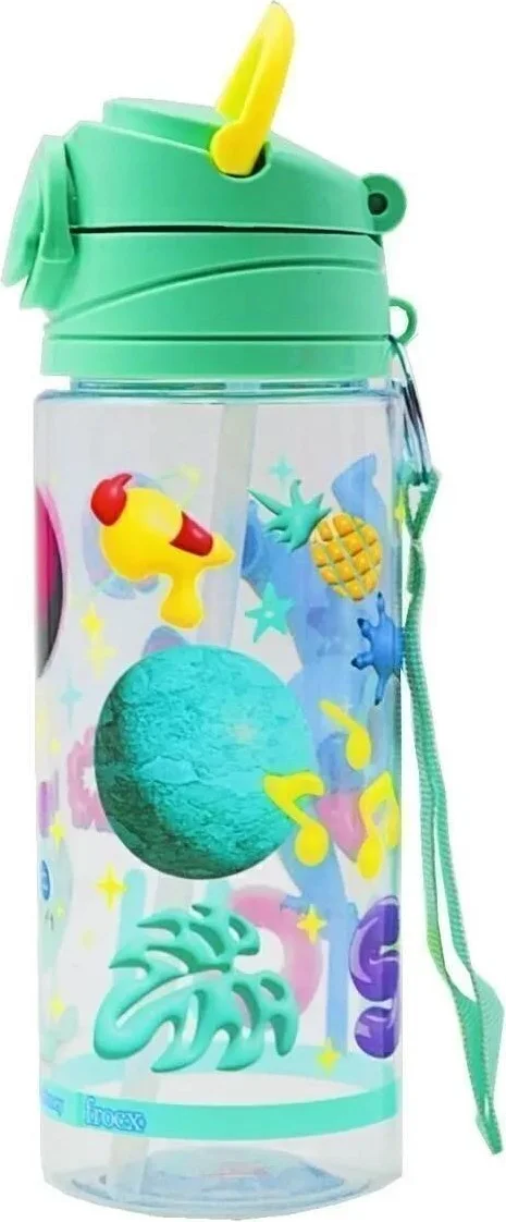 Masho Trend Stitch Water Bottle 500 ml - Children's Water Bottle, Water Bottle, Straw Water Bottle, Hanging Water Bottle Stitch Water Bottle