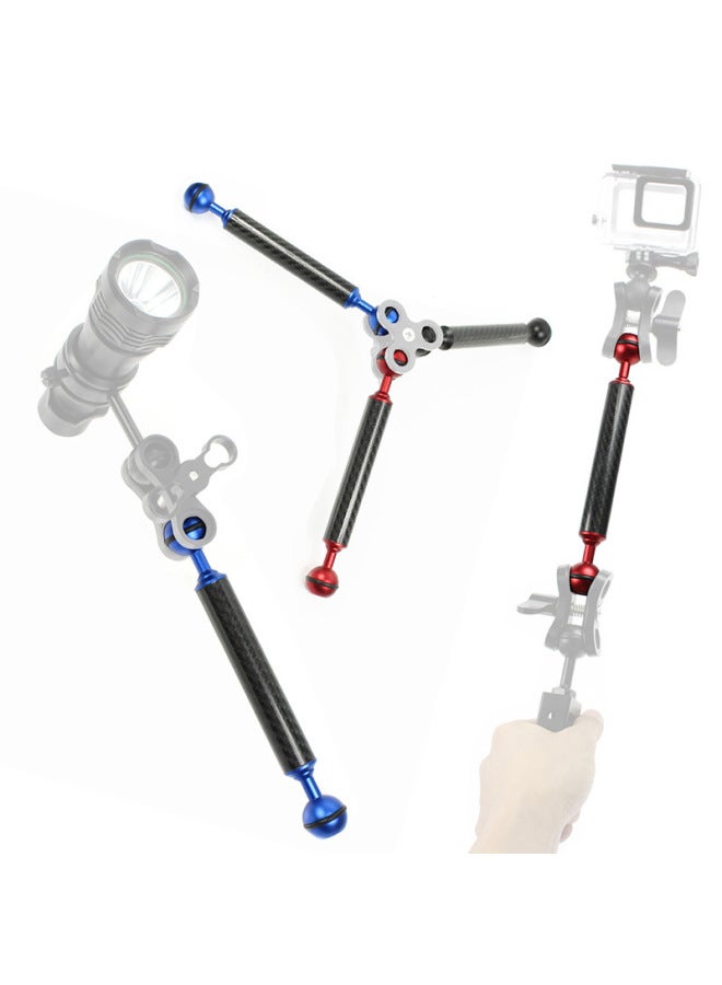 Diving Carbon Fiber Buoyancy Light Arm 5/6/7/8/9/10/11/12 Inch Fill Light Arm Diving Photography Accessories-Color:Diameter 20mm9 Inch Red  - Image 4