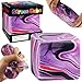 YVBBHE Fidget Cube Squishy Toys Squeeze Stress Balls for Kids Adults Squishies Anxiety Relief Maltose Ball Ice Squishys Sugar Sensory Toy for ADHD Autism Novel Design Colorful Fidgets Cubes Purple - Image 2