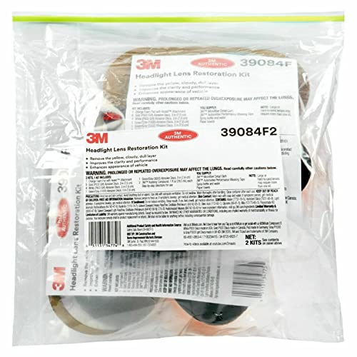 3M Headlight Restoration Kit, Medium Duty 2-Pack, Easy Car Headlight Restoration System, Headlight Cleaner and Restorer, No Tools Required - Image 2
