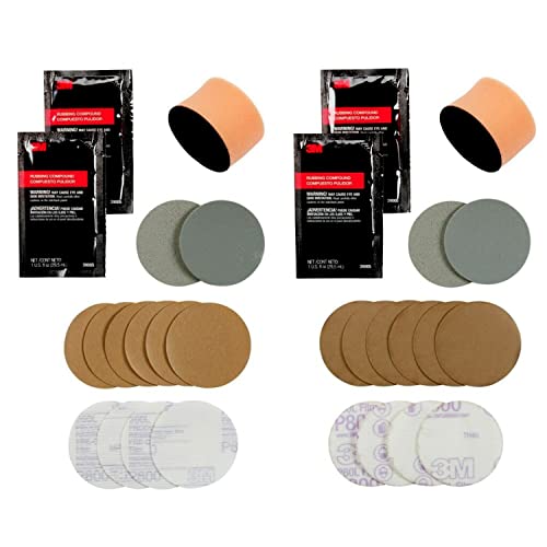 3M Headlight Restoration Kit, Medium Duty 2-Pack, Easy Car Headlight Restoration System, Headlight Cleaner and Restorer, No Tools Required - Image 1