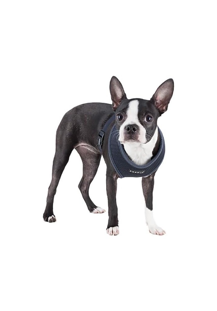 Puppia Soft Harness for Dogs, Grey, XS - Comfortable and Adjustable No-Pull Design - Image 3