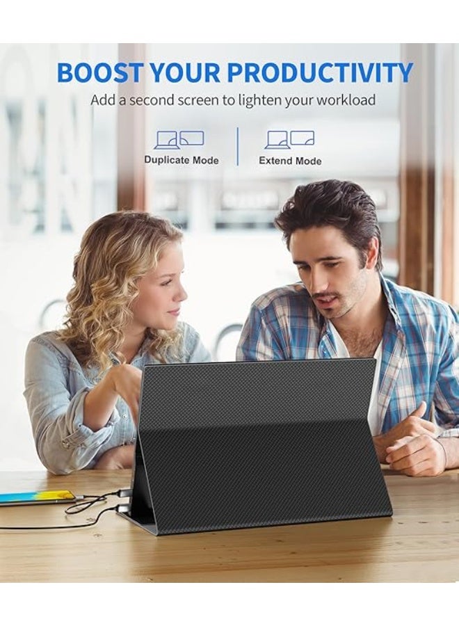 15.6" Portable Monitor Screen – FHD 1920x1080 Portable Display for Laptop and Gaming - Image 2