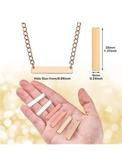 FYLX Metal Stamping Blank Pendant Tag Charm Nameplate DIY Jewelry Making Storage Box Gold Sier Rose Gold Kit  - Image 3
