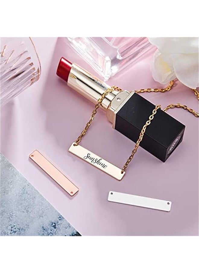 FYLX - Metal Stamping Blank Pendant Tag Charm Nameplate DIY Jewelry Making Storage Box Gold Sier Rose Gold Kit - Image 1