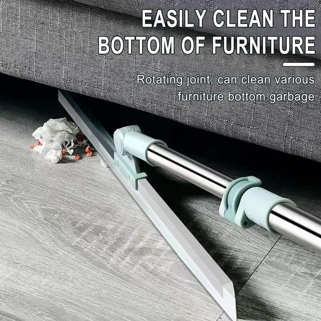 PAXCOOMultifunctional Silicone Magic Broom 3in1 Sweeper 180 Degree Rotatable Floor Wiper Floor Squeegee Broom with Long Handlefor Floor Bathroom Kitchen Shower Tile Pet Hair Pack of 1Multi - Image 3