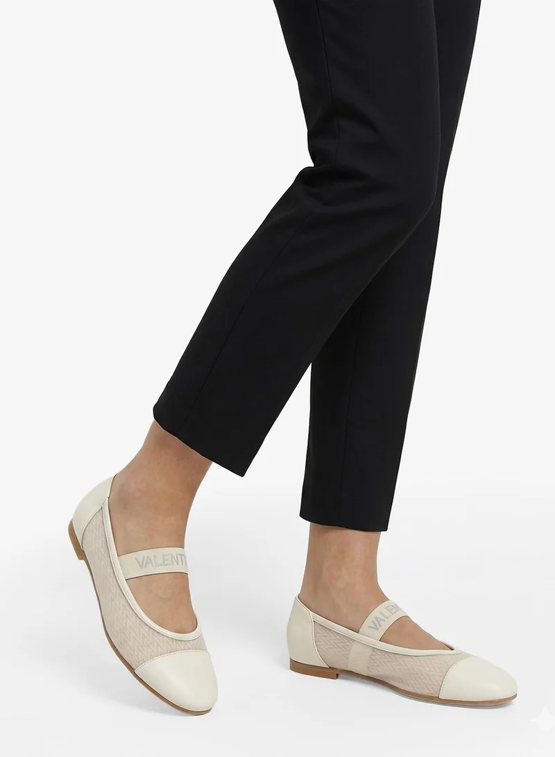 Valentino By Mario Valentino 010-WHITE Casual Ballerinas for Women | Best Price UAE