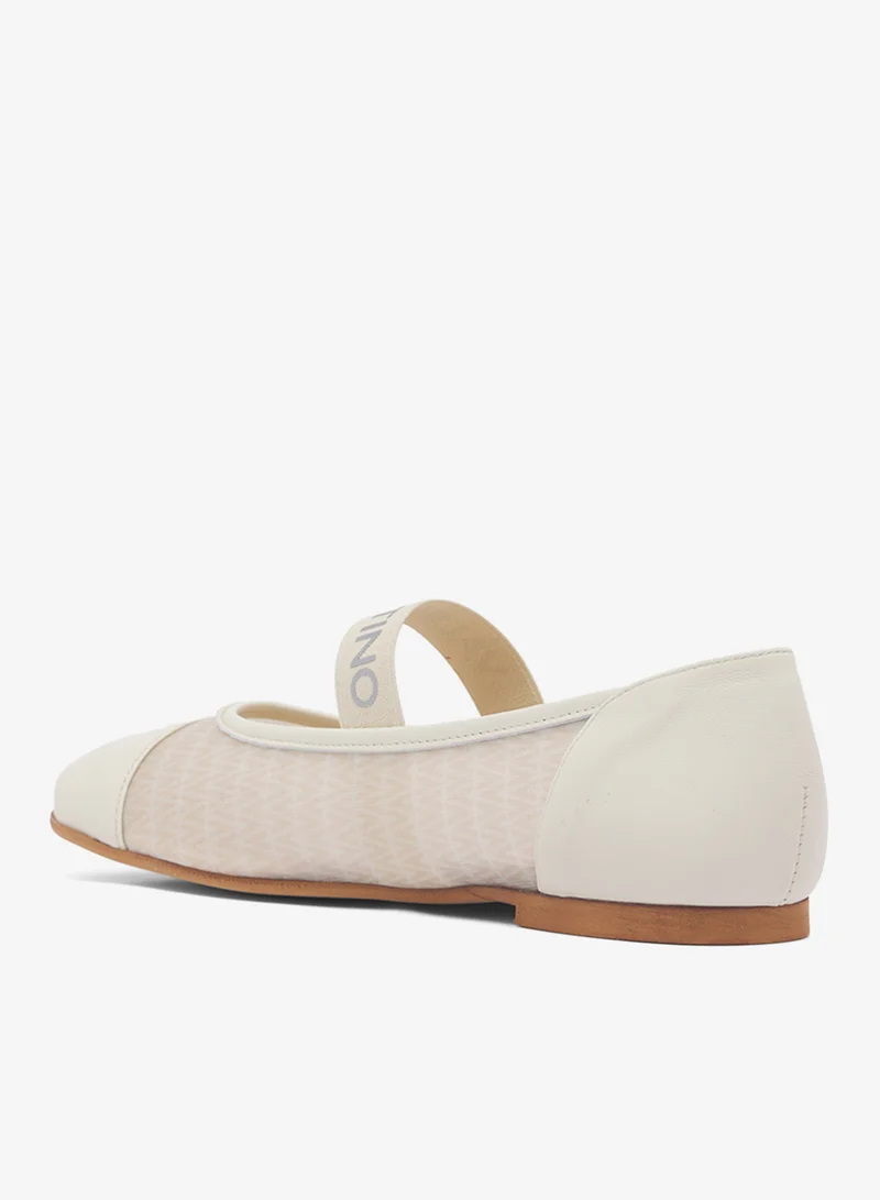 Valentino By Mario Valentino 010-WHITE Casual Ballerinas for Women | Best Price UAE