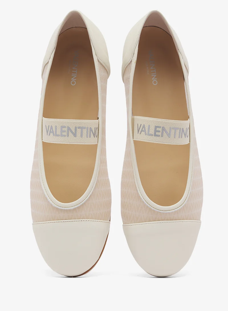 Valentino By Mario Valentino 010-WHITE Casual Ballerinas for Women | Best Price UAE