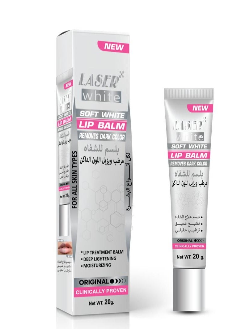 laser white Soft White Lip Balm 20 g