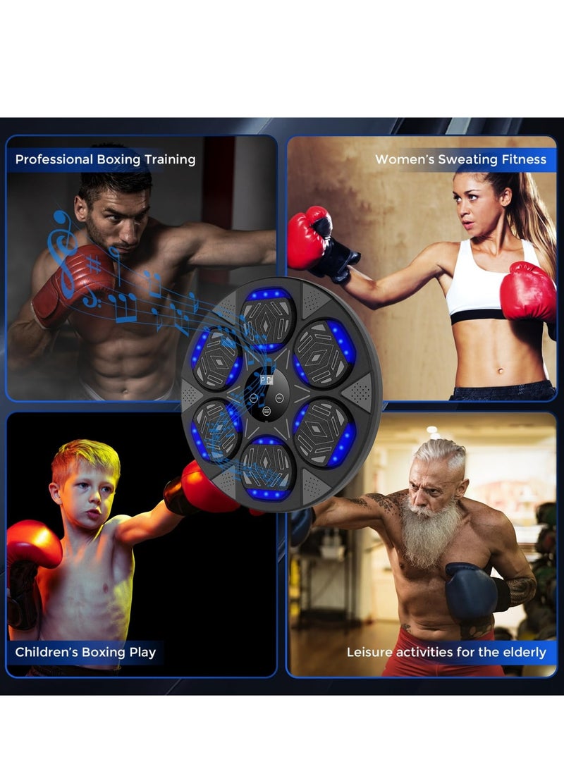 XiuWoo Music Boxing Machine, Boxing Wall Mount Machine for Kids Adult, Bluetooth Smart Boxing Traineing Machine with Boxing Gloves, Boxing Workout Equipment Target for Home, Office, Gym  - Image 4
