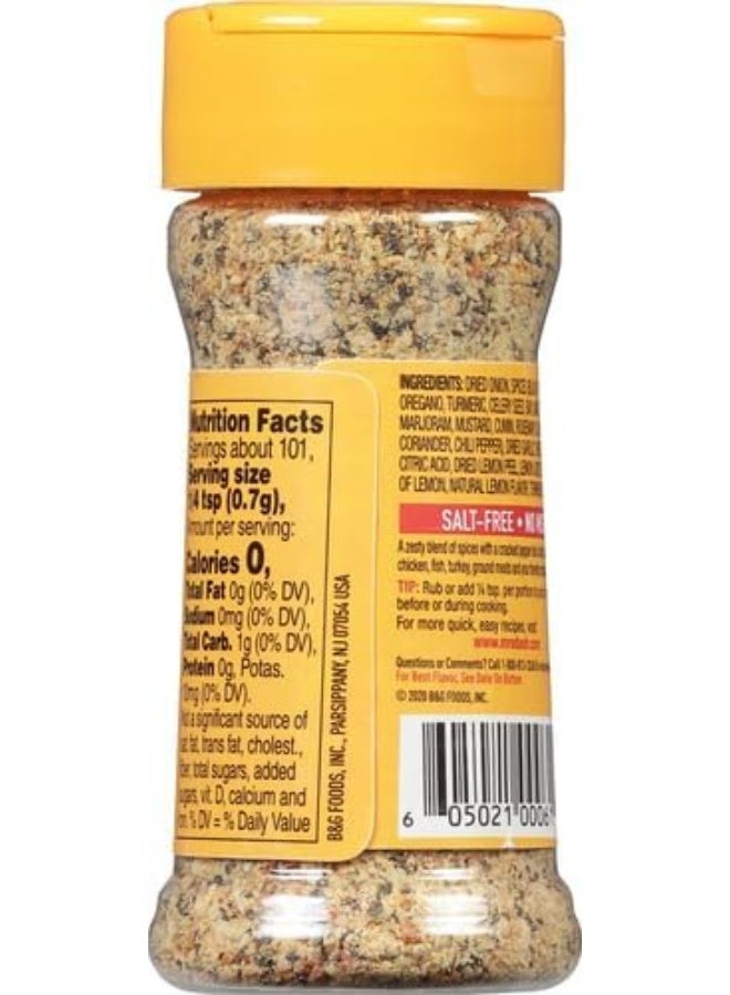 Dash Mrs. Dash Salt-Free Seasoning Blend, Lemon Pepper, 2.5 oz - Image 3