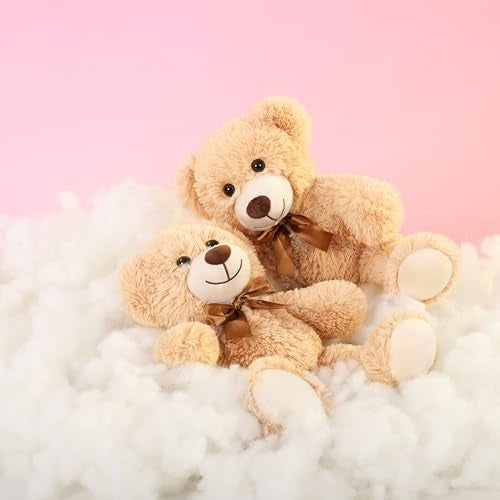 MaoGoLan 3 Pieces Bulk Teddy Bears Stuffed Animals Baby Shower Soft Small Stuffed Teddy in Bulk 135 Cuddly Mini Teddy Bears CenterpieceWeddingPartyEngagement - Image 5