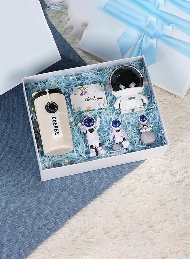 Astronaut Birthday Gift Box for Boys,Men and Brothers-6PCS Gift Basket Set for Birthday,Wedding, Anniversary Special Occasions,New Year Present and Other Holidays