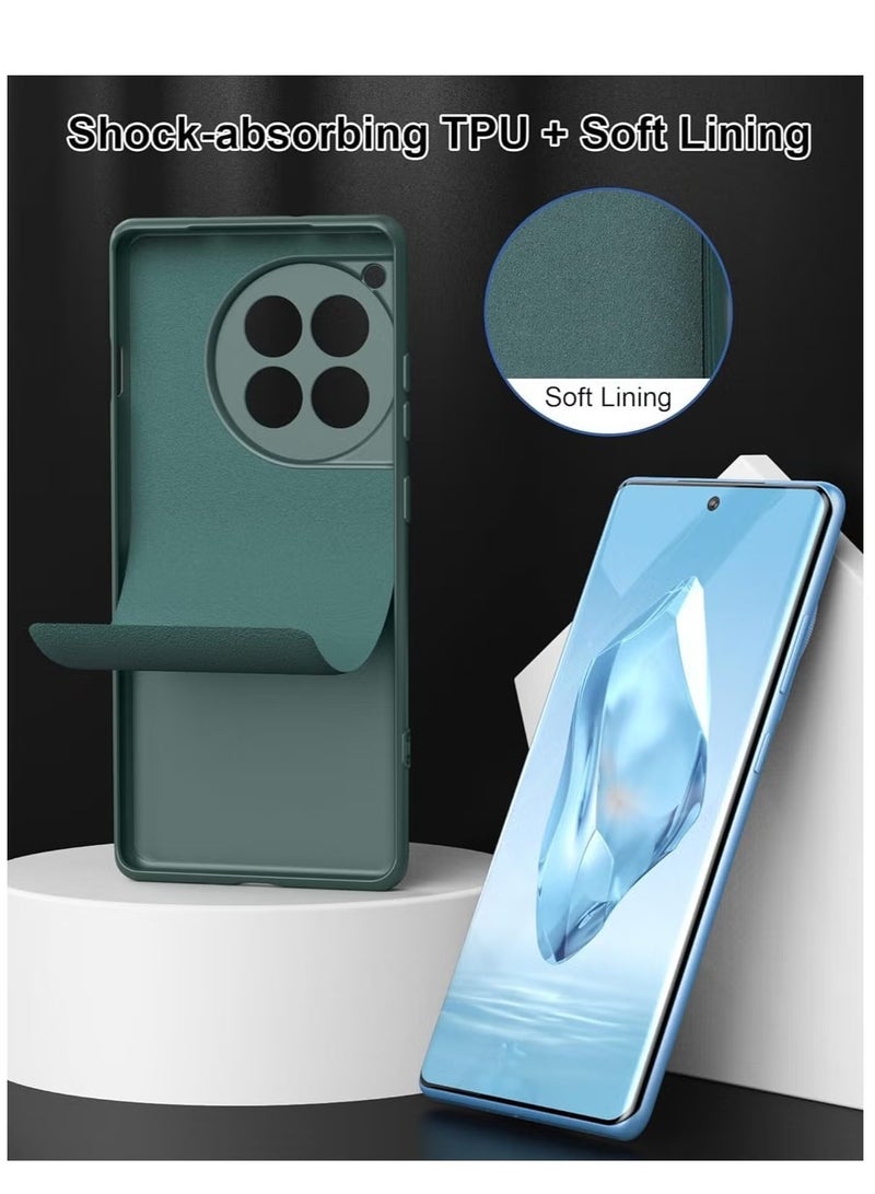 ELTRAZONE OnePlus 12R 2024 Liquid Gel Rubber Bumper Case – Slim Shockproof Protective Cover with Soft Microfiber Lining for OnePlus 12R 5G 2024 - Image 3