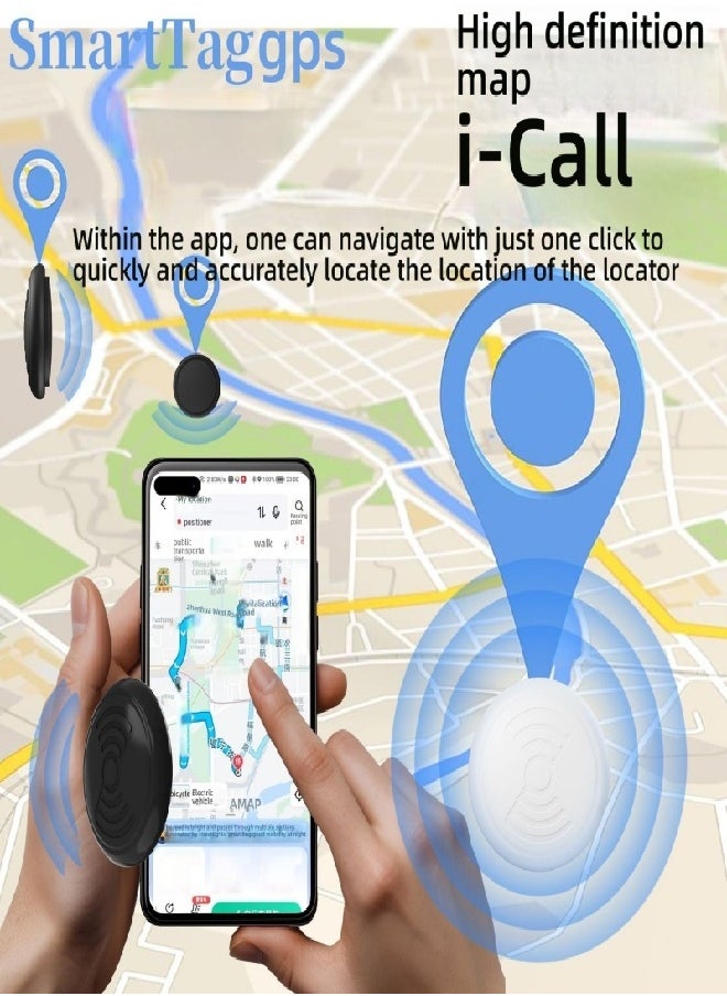 Occuwzz - Smart Tracker Tag with Keychain, Global Locator Tracking Device, iOS and Android Compatible. Item Finder for Keys, Wallet, Luggage, Bags and More - Image 1
