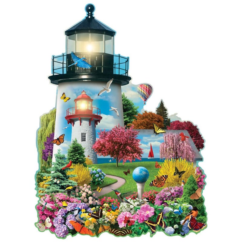Bits and Pieces – 750 Piece Jigsaw Puzzle for Adults – Lighthouse Garden - Jigsaw Puzzle by Artist Alan Giana, Completed Puzzle Size: 20" x 27" - Image 1