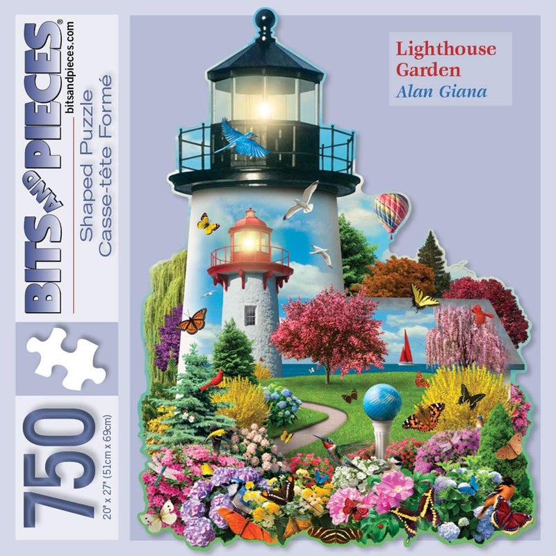 Bits and Pieces – 750 Piece Jigsaw Puzzle for Adults – Lighthouse Garden - Jigsaw Puzzle by Artist Alan Giana, Completed Puzzle Size: 20" x 27" - Image 2