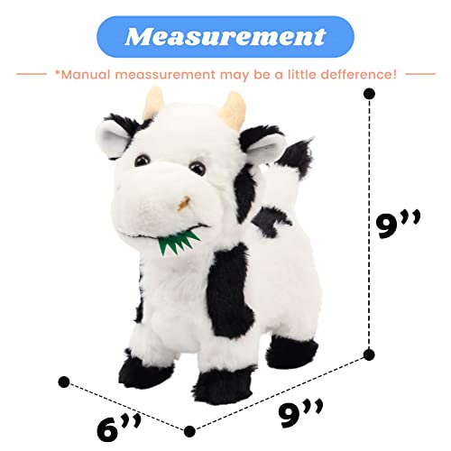 Hopearl Walking Cow Interactive Electronic Pet Singing Toy Remote Control Leash Animated Musical Nodding Moo Wagging Tail Touch Recognition Gifts for Toddlers Birthday 9 - Image 5