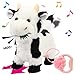 Hopearl Walking Cow Interactive Electronic Pet Singing Toy Remote Control Leash Animated Musical Nodding Moo Wagging Tail Touch Recognition Gifts for Toddlers Birthday 9 - Image 2