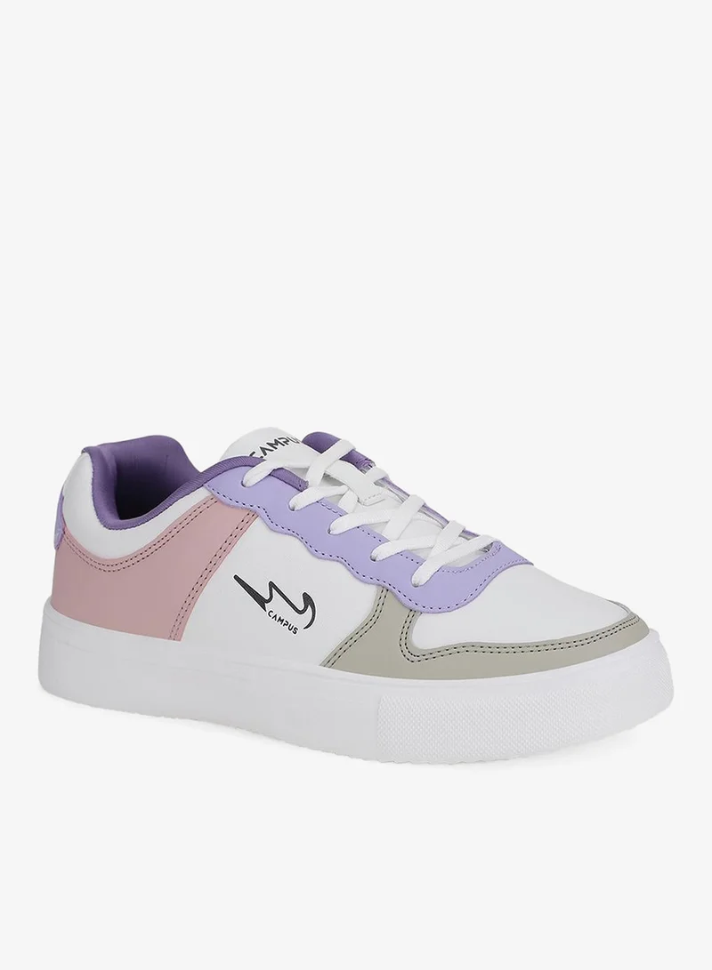 CAMPUS Wht/L.Beige Campus Women's Casual Low-Top Sneakers – Lightweight, Cushioned – White/Beige for Women | Best Price UAE