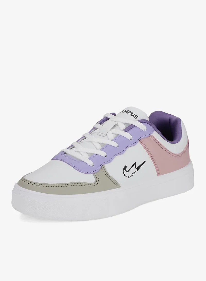 CAMPUS Wht/L.Beige Campus Women's Casual Low-Top Sneakers – Lightweight, Cushioned – White/Beige for Women | Best Price UAE