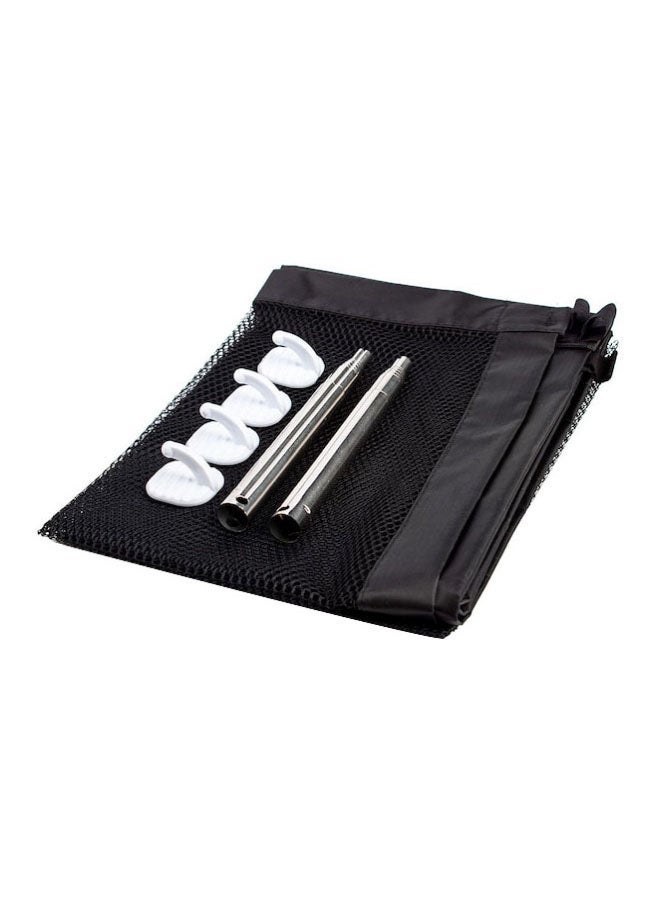 NIBEMINENT Portable Folding Fence Black - Image 1