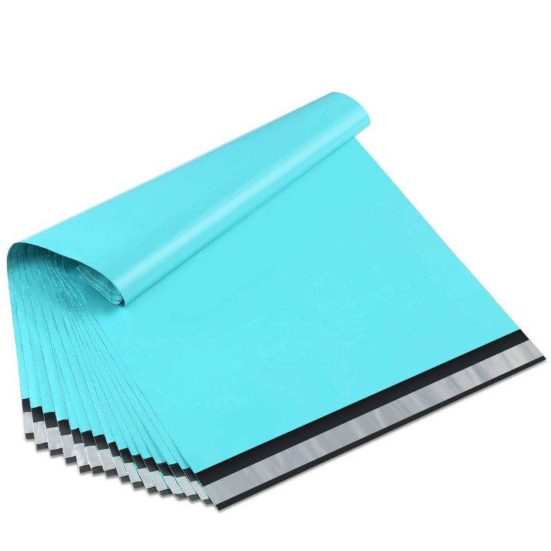 UCGOU Poly Mailers 10x13 Inch Teal 200 Pack Shipping Bags #4 Strong Mailing Envelopes Boutique Packaging Postal Self Seal Adhesive Waterproof and Tear Proof Small Business for Clothes Books - Image 1