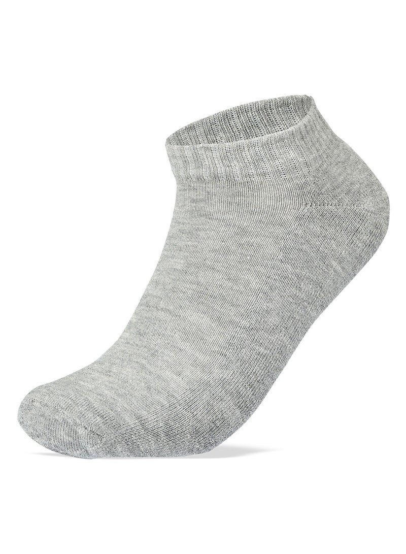 SAM SOCKS Sam Socks Set Of 3 Half Terry Ankle Socks Men Grey - Image 2