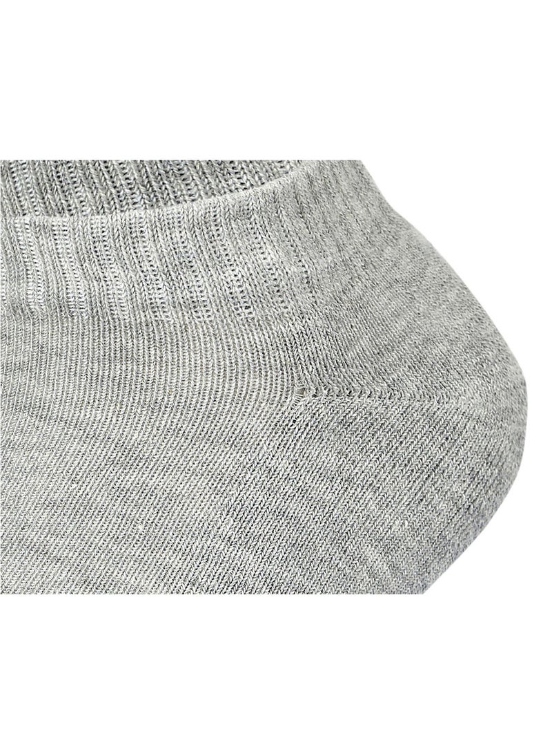 SAM SOCKS Sam Socks Set Of 3 Half Terry Ankle Socks Men Grey - Image 3
