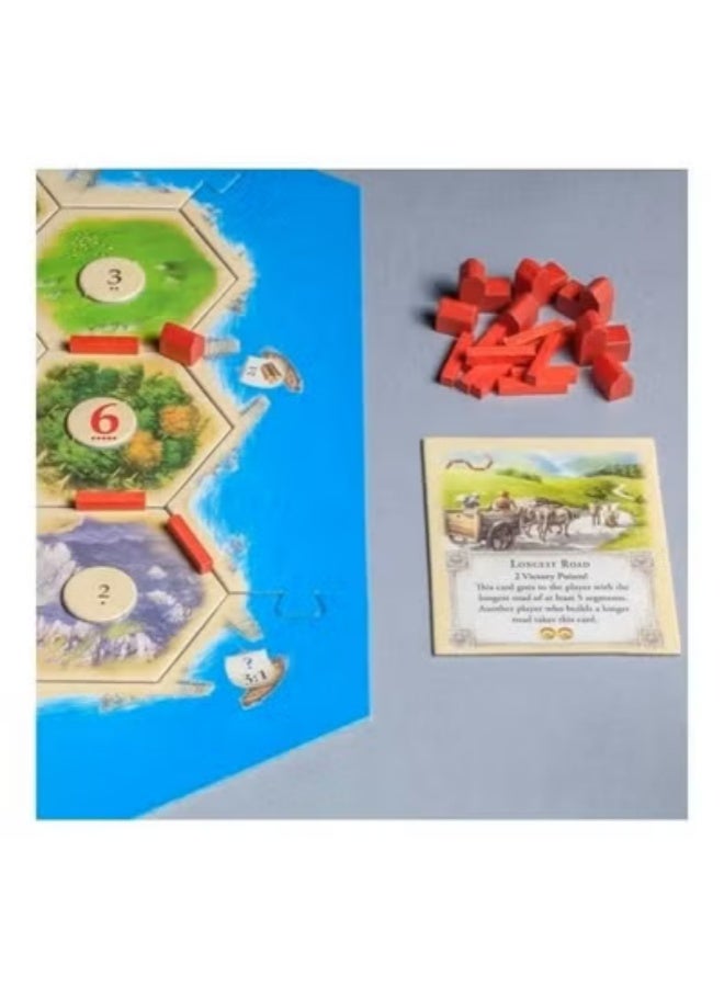 Catan Family Edition Board Game - Embark on a Quest for Settlement! Strategy Game for Kids & Adults, Ages 10+, 3-4 Players, 60 Minute Playtime, - Image 2
