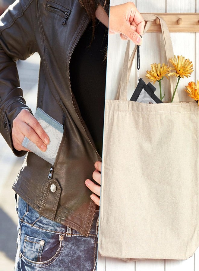 WLLHYF 5 Pack Mini Zipper Mesh Bags 3 x 4.5 Inch Nylon Makeup Organizer Portable Travel Cosmetic Pouch Kit Beauty Accessories Holder Bag Storage Coin Purse for Small Items Key Lipstick Credit Card - Image 4