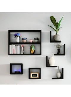 Generic A set of wooden living room shelves  - Image 2