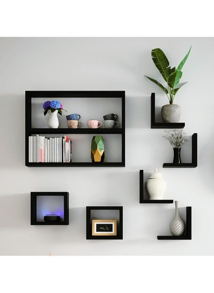 ماركة غير محددة مجموعة أرفف خشبية لغرفة المعيشة  - Image 2
