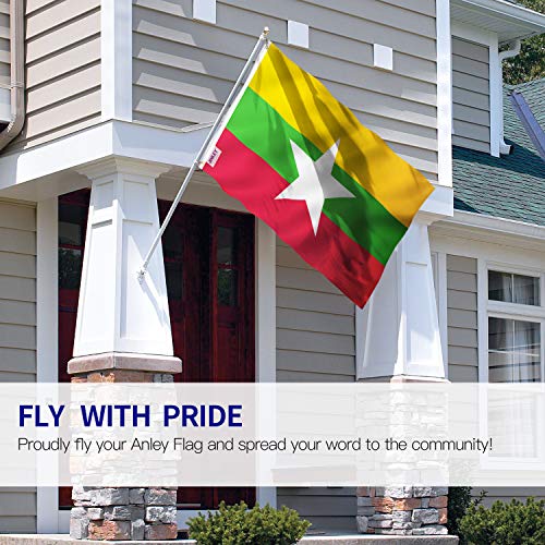 ANLEY Fly Breeze 3x5 Feet Myanmar Flag - Vivid Color and Fade Proof - Canvas Header and Double Stitched - Republic of the Union of Myanmar Flags Polyester with Brass Grommets 3 X 5 Ft - Image 2