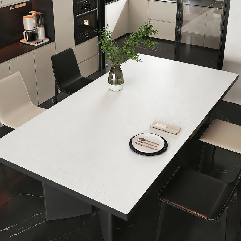 Morandi Pure Gray Solid Color Table Mat Large Tablecloth Protects Tabletop For Dining Table Desk Office Living Room Kitchen Home Decor Gift - Image 2