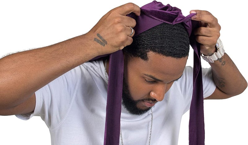 ForceWave Velvet Durag for Men Wave Cap Velvet Dorag for Men Women 360 Wave - Image 2